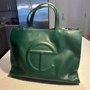 Telfar Dark Olive Shopping Bag Tote Medium